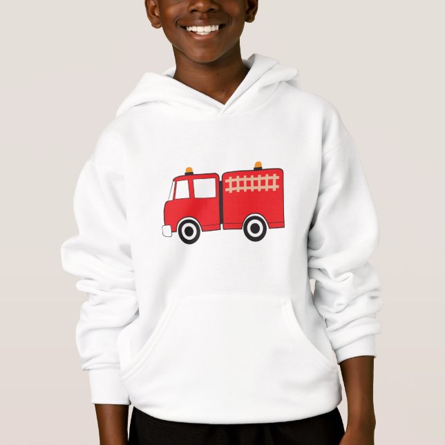 Red Fire Truck Hoodie (Front)