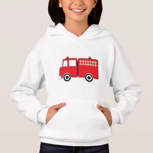 Red Fire Truck Hoodie (Front)