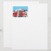 Red Fire Truck or Fire Engine (Front/Back)