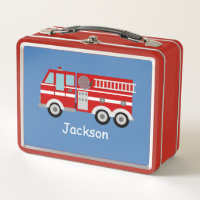 Red Fire Truck Personalized Kids