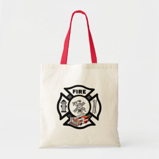 Red Fire Truck Rescue Tote Bag