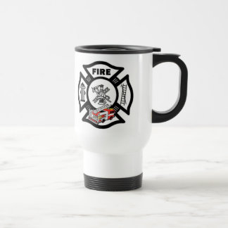 Red Fire Truck Rescue Travel Mug