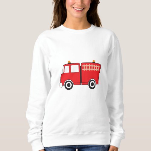 Red Fire Truck Sweatshirt