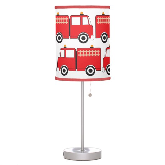 Red Fire Truck Table Lamp (Left)