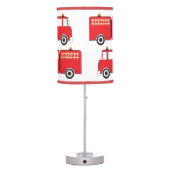 Red Fire Truck Table Lamp (Back)