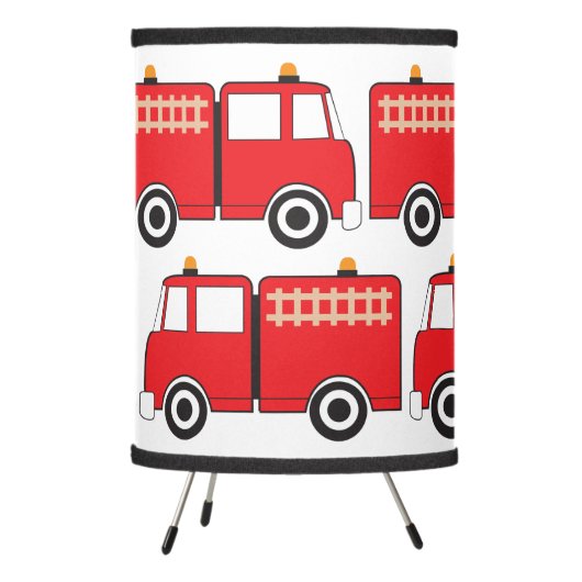 Red Fire Truck Tripod Lamp (Left)
