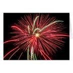 Red Fireworks card