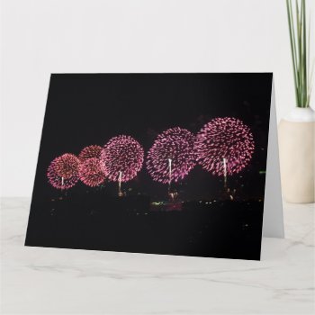 Red Fireworks I Big Card by erinphotodesign at Zazzle