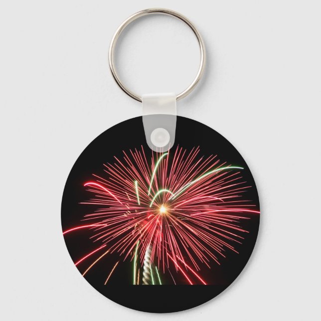 Red Fireworks Keychain (Front)