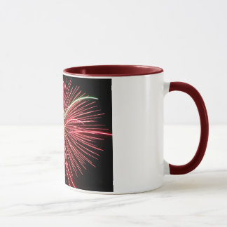 Red Fireworks Mug