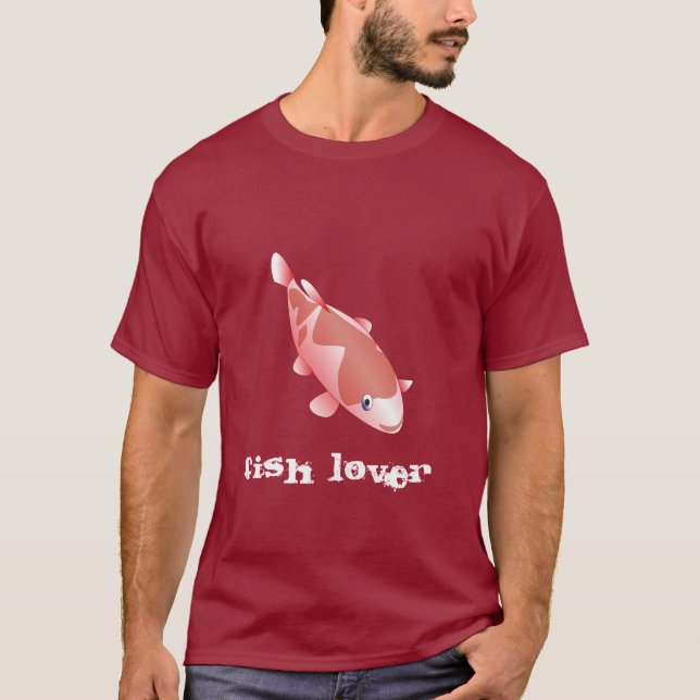Red fish: FISH LOVER T-Shirt (Front)