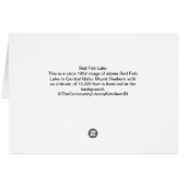 Red Fish Lake Cards (Back Horizontal)
