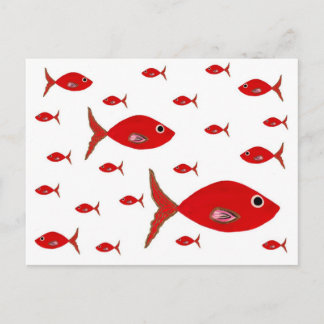 Red Fish Postcard