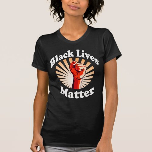 Red Fist Black Lives Matter BLM T_Shirt