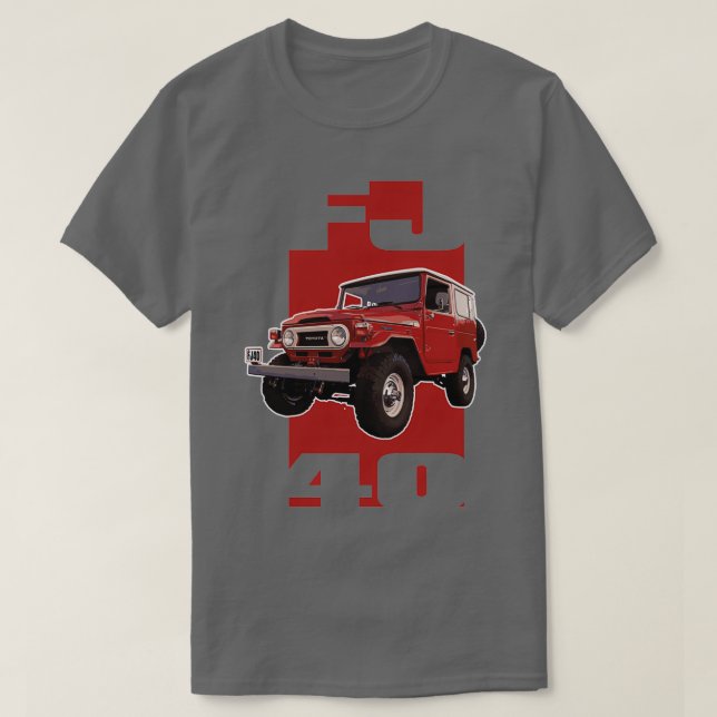 RED FJ40  T-Shirt (Design Front)