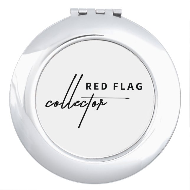 Red Flag – Reflect on the Signs Compact Mirror (Front)