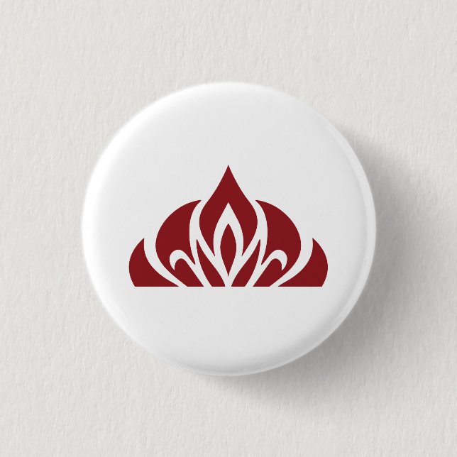 red flame logo on button (Front)