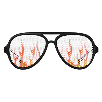 Red Flame Party Sunglasses by thatcrazyredhead at Zazzle