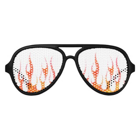 Red Flame Party Sunglasses