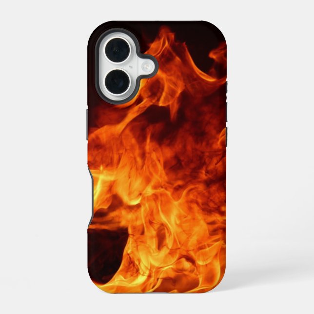 Red Flames Iphone Case (Back)