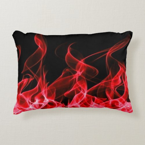 RED FLAMES MODERN AND ATTRACTIVE ACCENT PILLOW