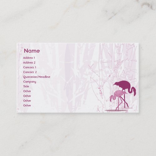 Red Flamingo - Business Business Card Templates
