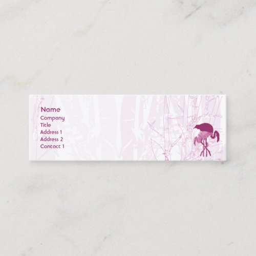 Red Flamingo - Skinny Business Card Templates