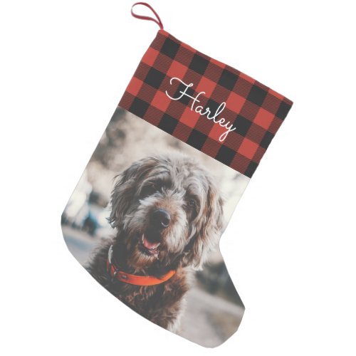 Red Flannel Small Christmas Stocking