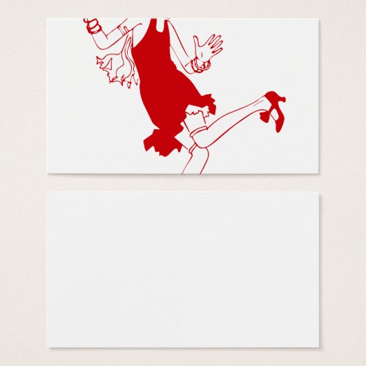 red flapper girl (Front & Back)