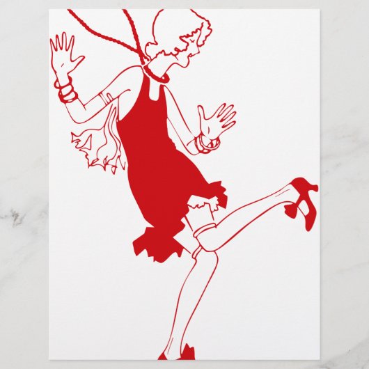red flapper girl (Front)