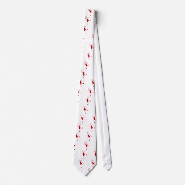 red flapper girl neck tie (Front)