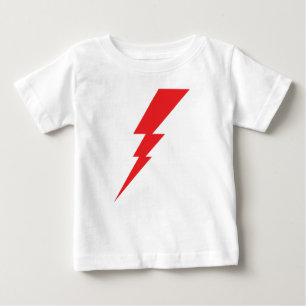 Red Flash Lightning Bolt Baby T-Shirt