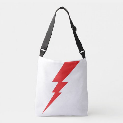 Red Flash Lightning Bolt Crossbody Bag