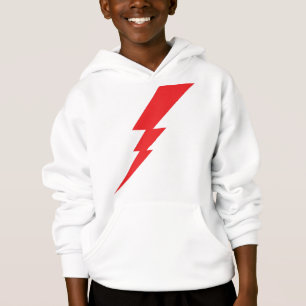 Red Flash Lightning Bolt Hoodie