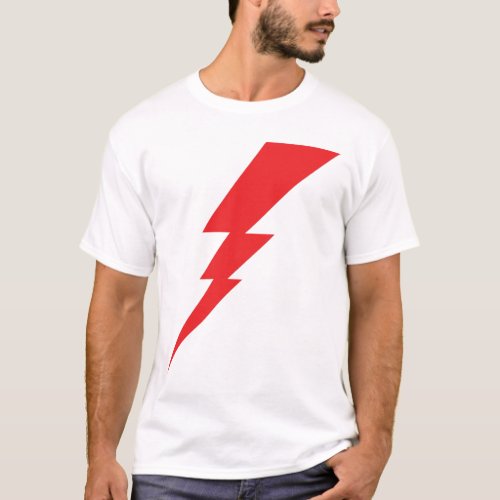 Red Flash Lightning Bolt T_Shirt