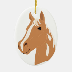 Red Flight the Happy Horse Ceramic Ornament