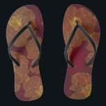Red Flip Flops<br><div class="desc">Flowers,  pattern,  abstract,  gold,  nature,  wedding,  baroque, Red,  gothic</div>