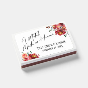 Red Floral A Match Made in Heaven