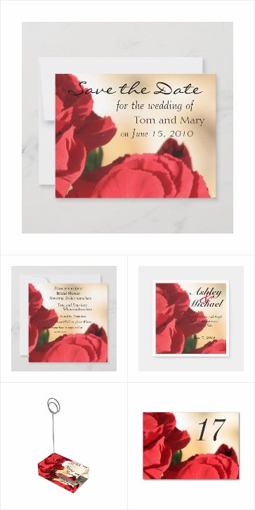 Red Floral Corner Wedding Collection
