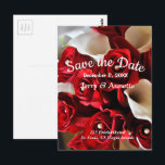 Red Floral Elegant Flowers Save the Date Wedding Postcard<br><div class="desc">Red Floral Modern Elegant Flowers Save the Date Wedding Postcard this beautiful Romantic Red Floral Modern Elegant Flowers with Gold Ball Accents and White Calla Lily  Flowers bouquet design has a matching items in our collection in store. Great for your elegant wedding. Personalize it.</div>