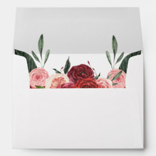 Red Floral Envelope 2