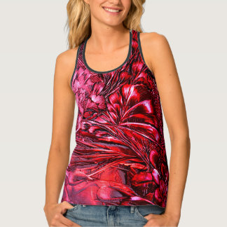 red floral fatasy tank top