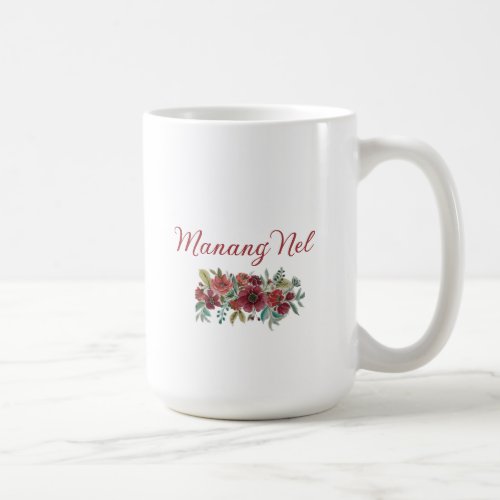 Red Floral Mug