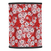 Red Floral Pattern Lamp Shade (Back)