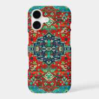 Red Floral Persian Carpet Motive