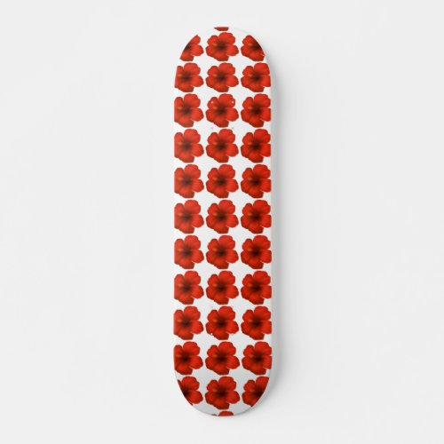 Red Floral Skateboard