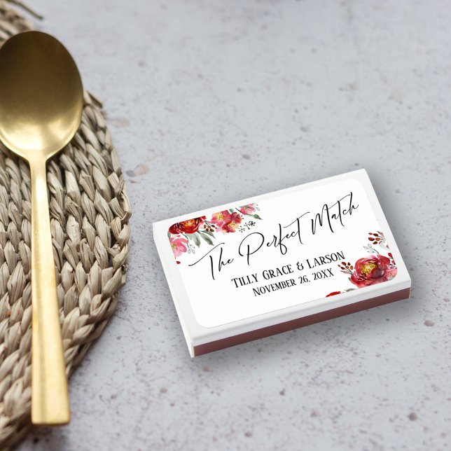 Red Floral The Perfect Match Handwriting (Creator Uploaded)
