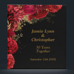 Red Floral Wedding Anniversary 3 Ring Binder<br><div class="desc">This personalized binder is a nice way to save your cherished memories from years of togetherness. Customize it with your names and wedding date for a truly unique keepsake. Keep your special moments organized and relive the romance with every page turn. Order today!</div>