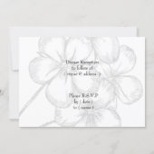 red floral wedding  Invitations (Back)