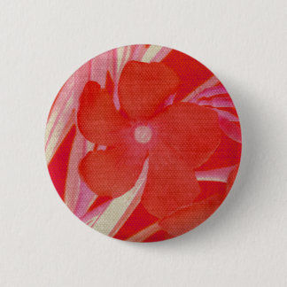 Red Flower Art Button